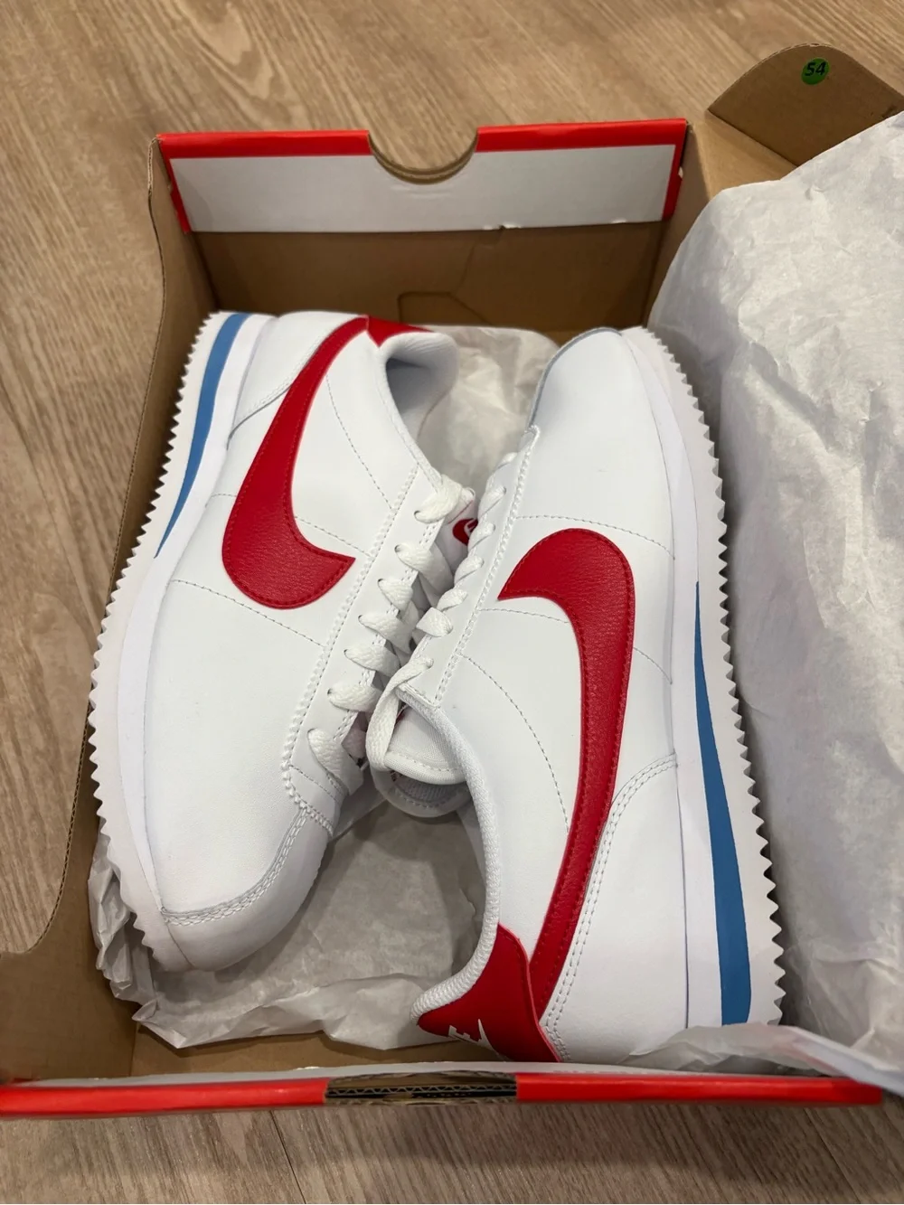 Nike Cortez White Leather Sneakers NIB W 7.5
